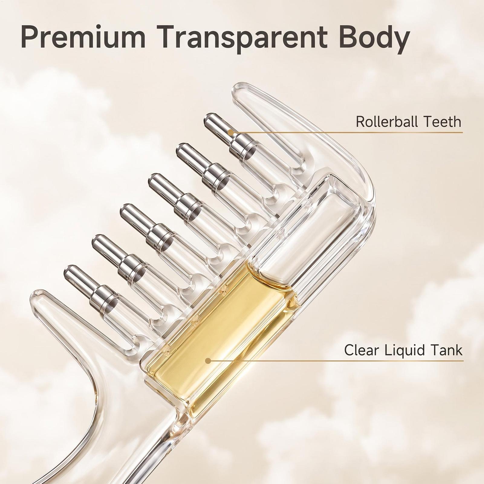 1個入り、携帯用透明ヘアルートコーム、液体塗布用ガイド、頭皮 - Root Stimulator Liquid のレビューと価格